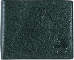 RFID Bifold Leather Wallet For Men with Flip Up ID in Vintage Buffalo Brown, Buffalo Wild Green Trail, 3.5" x 4.5", Classic - Amazon.sa Price Tracker