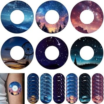 36 Pack Libre Sensor Covers, Adhesive Patches Sensor Covers for Libre 2 Starry Sky CGM Waterproof Patches Covers Sweatproof Colored Sensor Glucose Monitor Protection Cover على Amazon.ae - متتبع الأسعار