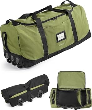 BAGSMART 83L Foldable Travel Bag, Large Duffle Bag for Travel, Weekender Duffel Luggage Bag for Sport College Camping, Water Resistant, Olive green, 28.4 inches, 83l Foldable Travel Duffle Bag on Amazon.ae - Price Tracker