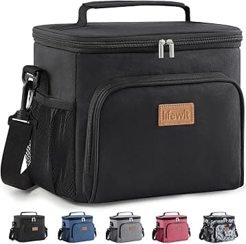Lifewit Thermal Meal Holder 9L, Portable Mini Cooler Bag, Waterproof Work Lunch Bags for Men and Women, Thermal Lunch Box for Beach, Picnic, Travel, Black on Amazon.ae - Price Tracker