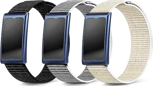 3 Pack Nylon Bands Compatible with Amazfit Helio Strap Band, 22mm Breathable Soft Sport Hook and Loop Wristband, Fitness Tracker Bands Easy Adjustable and Lightweight Replacement Strap on Amazon.ae - Price Tracker