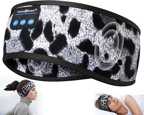 MUSICOZY - Sleep Headphones Bluetooth 5.2 Wireless Headband Sleep Headphones with Eye Mask Headphones for Sports Workout Running Travel Yoga Office Unique Cool Gadgets for Mom Women on Amazon - Best Deal Finder
