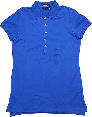 Polo Ralph Lauren Womens Skinny Fit Stretch Mesh Polo Shirt (Brill Blue, Small) on Amazon.ae - Price Tracker