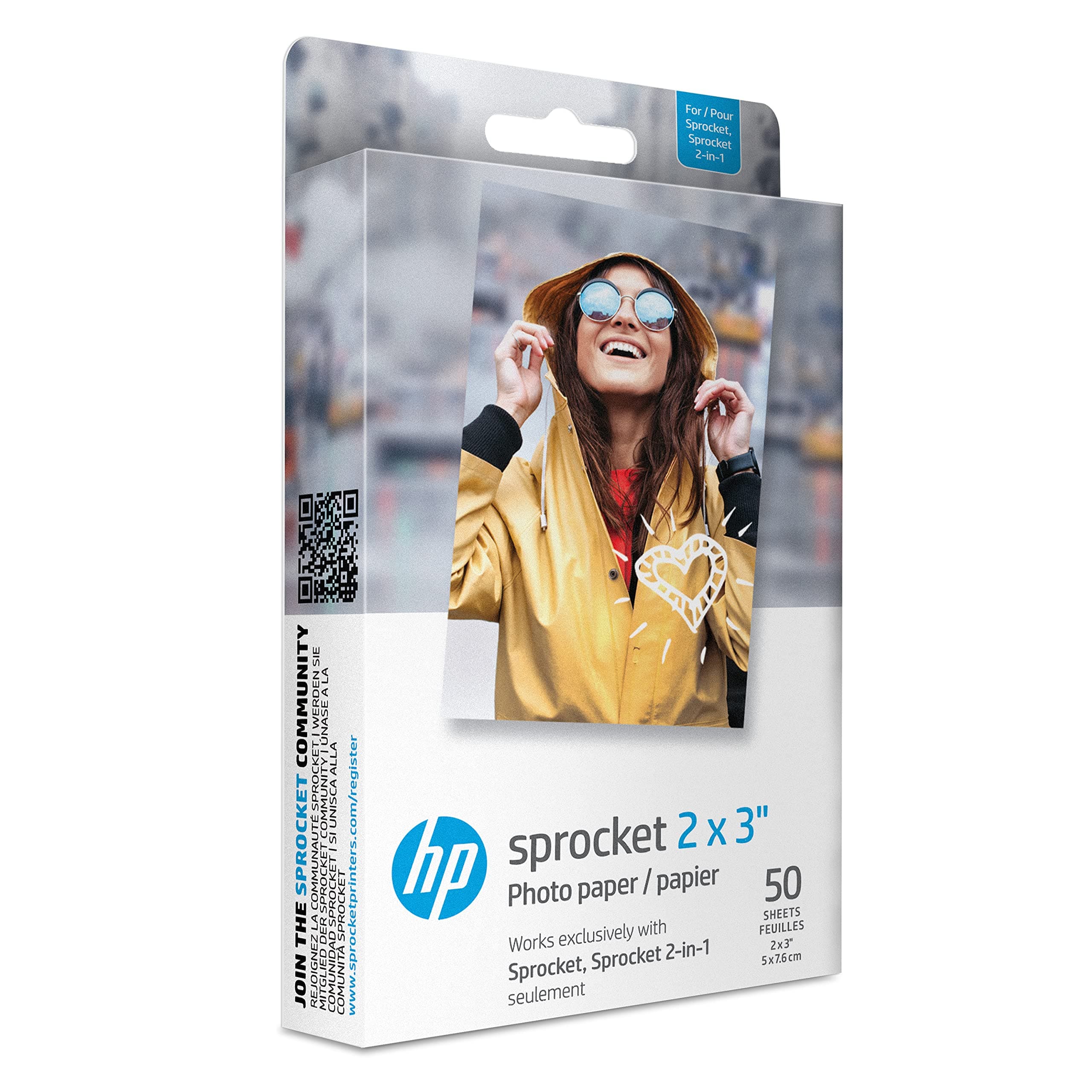 Hp Sprocket 2X3 Premium Zink Sticky Back Photo Paper (50 Sheets) Compatible With Printers. on Amazon.ae - Price Tracker
