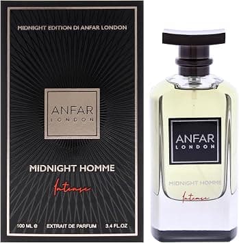 Anfar Midnight Edition Midnight Homme Intense Extrait De Parfum for Men, 3.4 oz Long Lasting Fragrance Spray, Bold Masculine Evening Scent with Rich Extrait Concentration for Night Wear على Amazon.ae - متتبع الأسعار