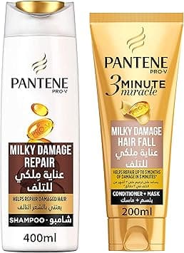 Pantene Pro-V Milky Damage Repair 3 Minute Miracle Conditioner, 200Ml + Shampoo 400 Ml on Amazon.ae - Price Tracker