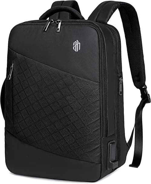ah arctic hunter 3 in 1 Expandable Backpack 18 inch Water Resistant Travel Business Laptop Bag for Unisex with Built in USB and Headphone port, B00345 (Black PU), 30 x 15 x 41 cm (B00345-AH_BLKPU) on Amazon.ae - Price Tracker