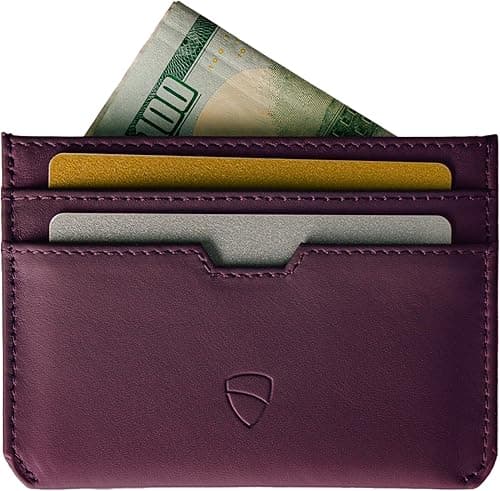 Vaultskin MOORGATE Slim Card Holder - Minimalist Leather Wallet, RFID Blocking Sleeve, Fits Front Pocket, for Men and Women on Amazon.ae - Price Tracker