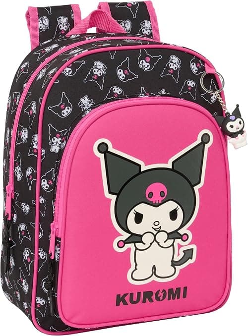 safta Kuromi School Backpack for Kids, Children's Backpack Adaptable to Stroller, Ideal for School Age, Comfortable and Versatile, Quality and Durability, 26 x 11 x 34 cm, Black on Amazon.ae - Price Tracker