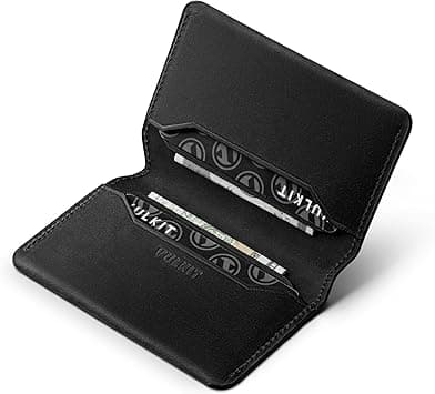 VULKIT Slim and Minimalist RFID-Blocking Leather Cardholder with Front Pocket and Magnetic Closure, Minimalist on Amazon.ae - Price Tracker