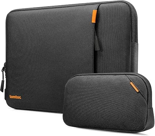 Tomtoc 360° Case Cover for New 13-inch MacBook Air M5/A3449 (2026), M4/A3240 (2025), M3/M2/M1, MacBook Pro M2/M1, Fits 13’’ MacBook Neo A18 Pro, Water-repellent Laptop Cover with Accessory Pocket on Amazon.ae - Price Tracker