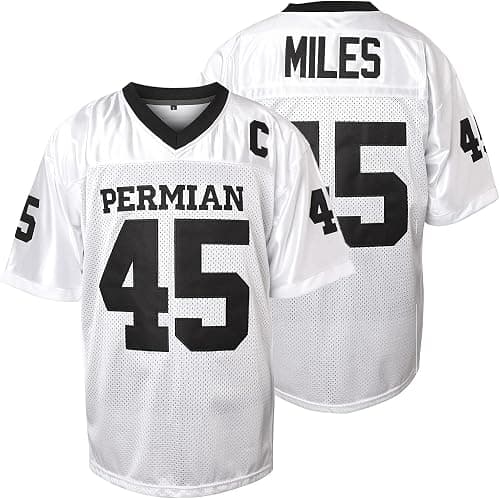 Boobie Miles Jersey, 45 Permian Friday Night Lights Football Jersey White Black S-XXXL on Amazon.ae - Price Tracker