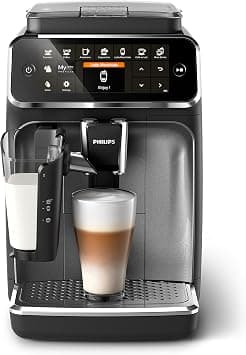 PHILIPS Bean-to-Cup Espresso Machine - LatteGo Milk Frother, 8 Coffee Variaties, Intuitive Display, Black (EP4346/70) on Amazon.ae - Price Tracker