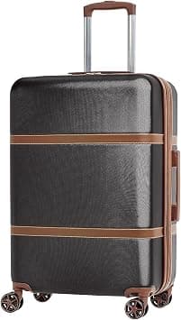 Amazonbasics Vienna Hardside expandable Spinner Luggage - 24 Inch (60cm), Material: ABS+ Polycarbonate, Black on Amazon.sa - Price Tracker