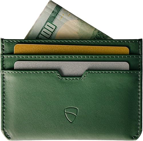 Vaultskin MOORGATE Slim Card Holder - Minimalist Leather Wallet, RFID Blocking Sleeve, Fits Front Pocket, for Men and Women on Amazon.ae - Price Tracker
