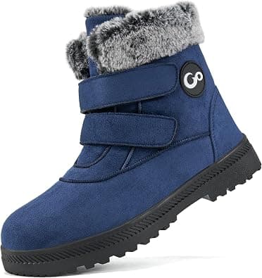 Womens Winter Snow Boots Warm Fur Lined Short Boots for women Waterproof Anti Slip Booties with Double Hook Loop Comfortable Outdoor Shoes on Amazon.ae - Price Tracker