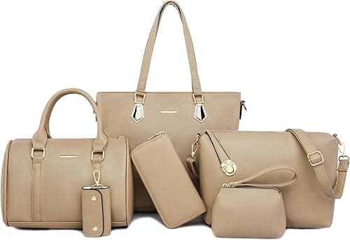 2E-youth womens Purses and Handbags Set tote handbag satchel shoulder bag purse on Amazon.ae - Price Tracker