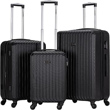 STARGOLD Trolley Bag Luggage 3 PCS Set ABS HardSide Luggage Bag with Lockable System Travel Bag-T85DB on Amazon - Best Deal Finder