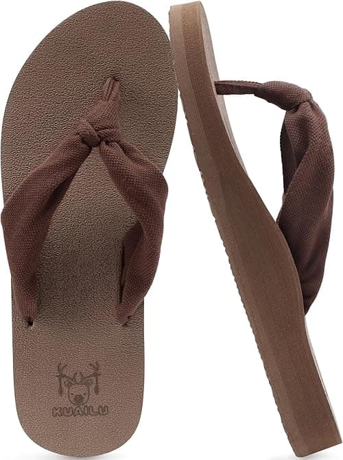 KuaiLu Flip Flops Women Arch Support Yoga Mat Comfortable Summer Beach Walking Thong Cushion Sandals Slip on Orthotic Slides Indoor Outdoor on Amazon.ae - Price Tracker
