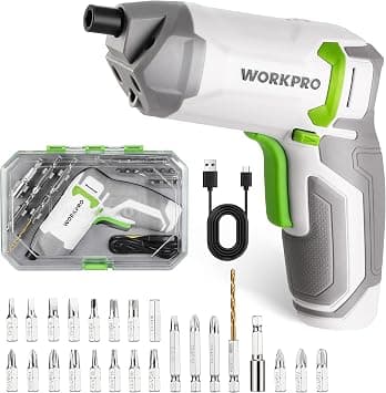 WORKPRO 3.6 V Cordless Electric Screwdriver Set with 24 Bits على Amazon.ae - متتبع الأسعار