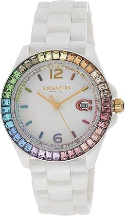 Coach Women's White Dial White Ceramic Watch - 14504019 on Amazon - Best Deal Finder