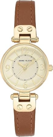 Anne Klein Womens Quartz Watch, Analog Display and Leather Strap on Amazon.ae - Price Tracker