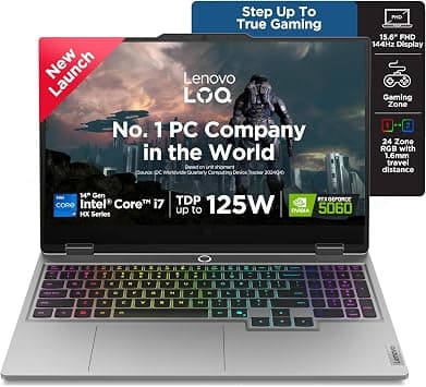 Lenovo LOQ, Intel Core i7 14th Gen 14700HX, NVIDIA RTX 5060 8GB, 16GB RAM, 1TB SSD, 15.6"(39.6cm), 144Hz, Windows 1 1 Year Extended Warranty with Onsite Service (5WS0K75657) on Amazon.ae - Price Tracker
