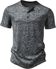 MakingDa Men's Casual Long/Short Sleeve Slim Fit Henley Shirt Stylish 4 Buttons Muscle Fitted T Shirts Tops - Amazon.sa Price Tracker