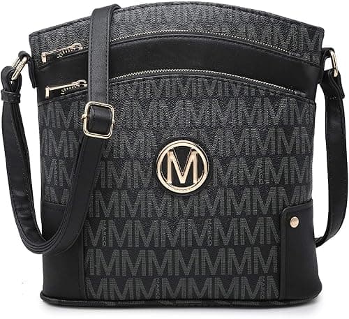 Crossbody Purse for Women Multi Pockets Crossover Bag Signature Monogram with Expandable Side Zippers for Ladies on Amazon.ae - Price Tracker