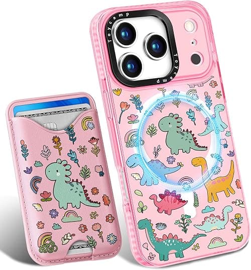Toycamp for iPhone 17 Pro Max Case - Compatible with Magsafe Credit Card Holder Wallet Magnetic Cute Women Teen Girls Kawaii Girly Unique Animal Design Phone Cover for Apple 17 Promax على Amazon.ae - متتبع الأسعار