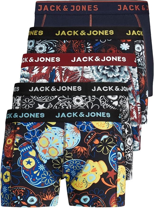 Jack & Jones Men's 5-pack Trunks on Amazon.ae - Price Tracker