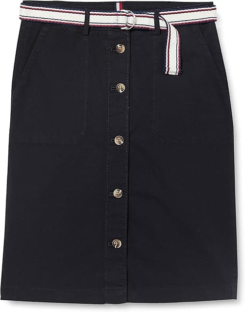 Tommy Hilfiger Women's POPLIN GMD CHINO SKIRT Skirt on Amazon.ae - Price Tracker