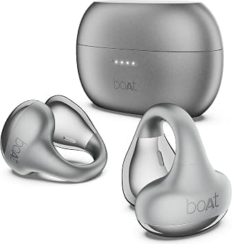 boAt Airdopes Loop OWS Earbuds with Clip-On Fit, Air Tube Technology, 50-Hour Battery, 4 Mic ENx, Dual EQ Modes, 12 mm Drivers, 40 ms Latency, ASAP Charge, OWS Ear Plugs (Cool Grey) on Amazon.ae - Price Tracker