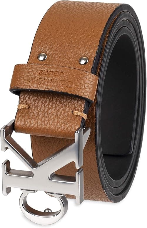 Calvin Klein Men's Casual CK Monogram Cut Out Buckle Belt on Amazon.ae - Price Tracker