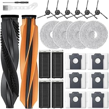 24 Pieces Accessory Set for Dreame X50 Ultra Complete/L50 Pro Ultra/X50 Master Vacuum Cleaner, Replacement Parts for Dreame L50 Ultra/L40s Pro Ultra Robot Vacuum Cleaner على Amazon.ae - متتبع الأسعار