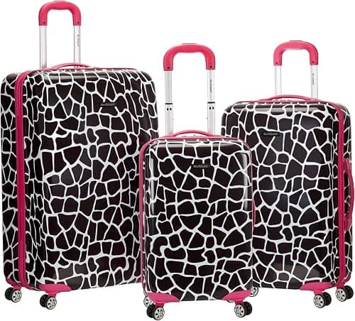 Rockland Safari Hardside Spinner Wheel Luggage, Multi-colored, OneSize, Safari Hardside Spinner Wheel Luggage on Amazon - Best Deal Finder