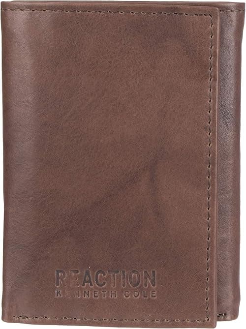 Kenneth Cole REACTION Men's Wallet - RFID Genuine Leather Slim Trifold with ID Window and Card Slots on Amazon.ae - Price Tracker