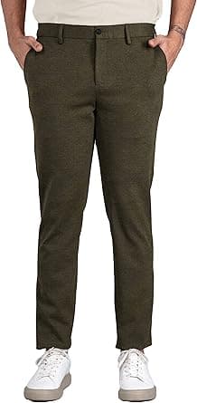 The Pant Project Luxurious, Stretchy Casual Pants for Men, Stylish, Fashionable Slim-Fit Men's Pants for Office or Party, With Expandable Waist and 4-Way Stretch on Amazon.ae - Price Tracker