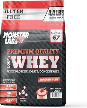 Whey Protein 4.4 Lbs, 2 Kg | Strawberry on Amazon.ae - Price Tracker