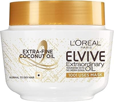 L’Oréal Paris Elvive Extraordinary Oil Coconut Hair Mask Leave-in Conditioner for Normal to Dry Hair 300ml on Amazon.ae - Price Tracker