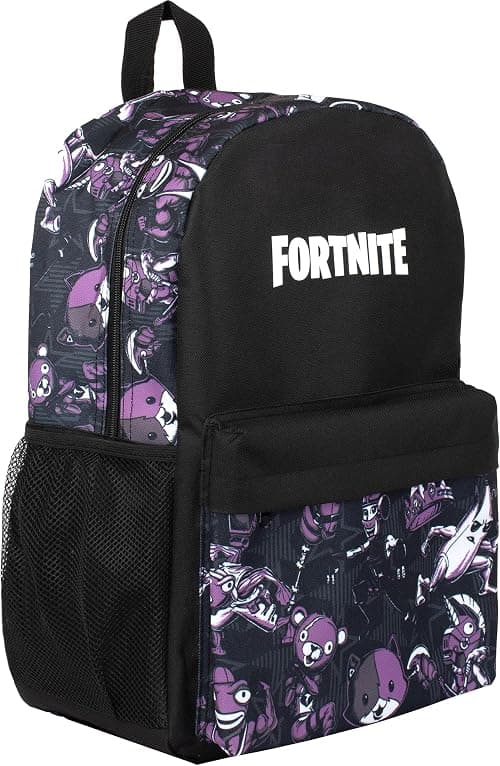 Fortnite School Backpack for Boys Black Large A4 Multicompartment Rucksack Travel Bag with Mesh Pockets and Adjustable Padded Shoulder Straps on Amazon.ae - Price Tracker
