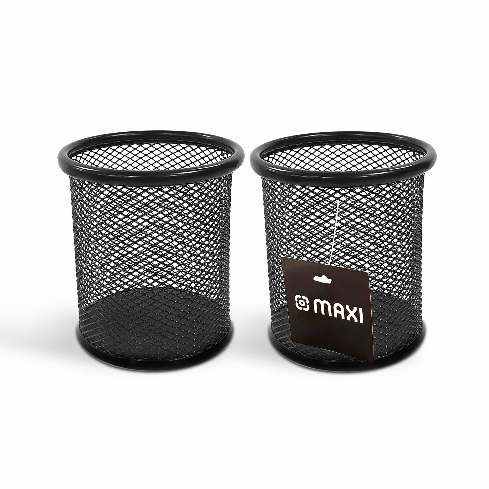 Maxi Mesh Pen and Pencil Holder Metal Mesh Office Desk Pen Organizer Black-2pcs on Amazon.ae - Price Tracker