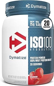 Dymatize ISO 100-100% Hidrolyzed (640g), Strawberry (600g) on Amazon.sa - Price Tracker