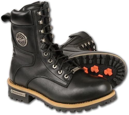 Milwaukee Leather Men's Classic Boots with Side Zip Closure (Black, Size 12) على Amazon.ae - متتبع الأسعار