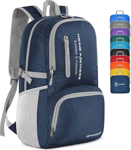 ZOMAKE Foldable Backpack Lightweight Packable 35 L, Hiking Daypack Water Resistant Travel Bag Nylon Outdoor Sports Gym Camping Rucksack Walking Trekking for Men Women Seniors on Amazon.ae - Price Tracker