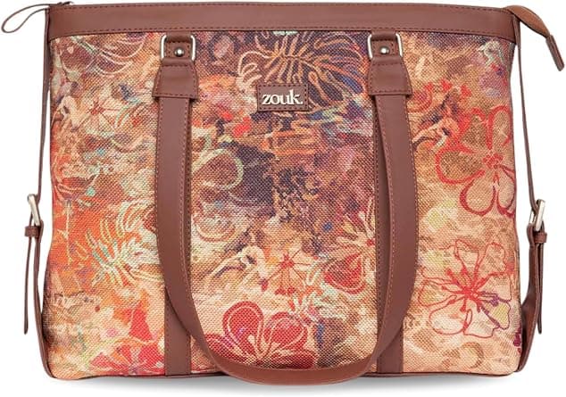 ZOUK Vegan Leather Women's Office Bag for 15.6 inch Laptop, MacBook على Amazon.ae - متتبع الأسعار