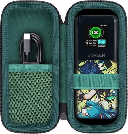 Hard Portable Travel Case Compatible with UGREEN Nexode Power Bank 20000mAh 130W Portable Charger,Green Case on Amazon.ae - Price Tracker