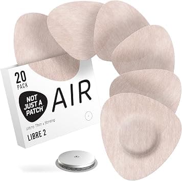 Not Just A Patch Air (20 Pack) - CGM Libre 2, 3 Sensor Covers - Thin, Strong and Light, Ultra-Long 14 Day Adhesion, Durable Dexcom G7 Sensor Protector Patches in Beige على Amazon.ae - متتبع الأسعار
