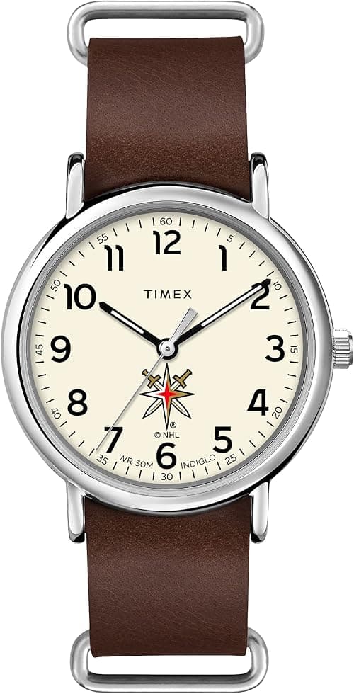 Men's NHL Weekender 40mm Quartz Leather Strap on Amazon.ae - Price Tracker