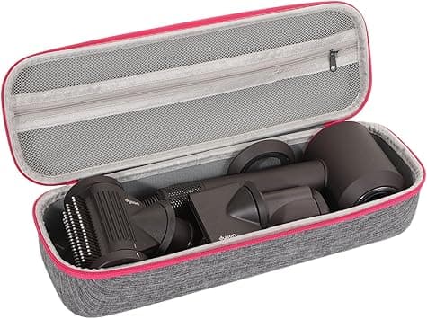 Carrying Case Travel Case Storage Bag Protective Case Holder Box for Dyson Supersonic Hair Dryer and Nozzles (Empty Bag Only), Grey and Pink, Carrying Case on Amazon.ae - Price Tracker